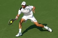 Kevin Anderson (pictured) punished qualifier Florant Serra with 12 aces in their match lasting just under 90 minutes